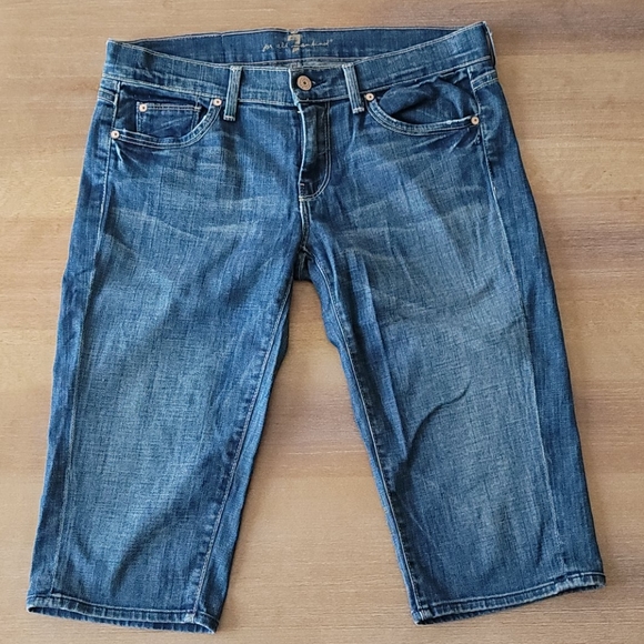 7 For All Mankind Pants - 7 for all mankind Bermuda Straight Shorts Size 29